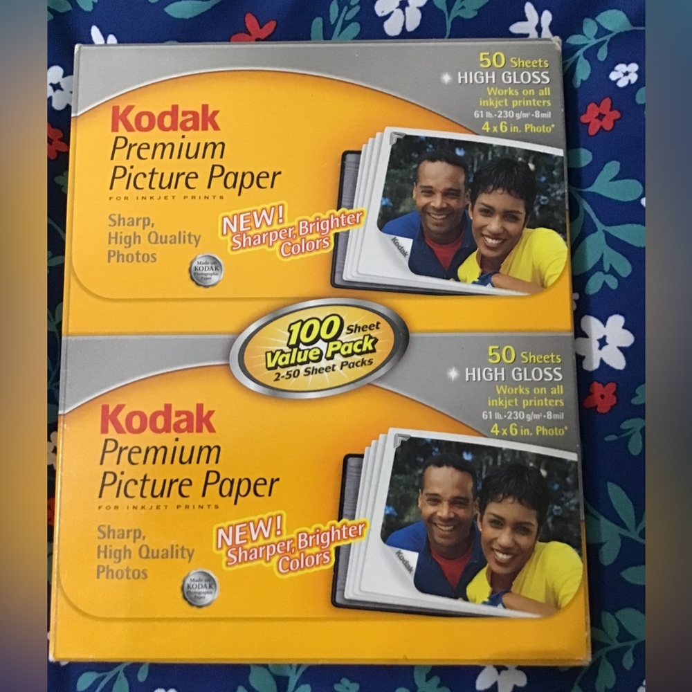 Kodak premium picture paper high gloss, 100 sheet value pack